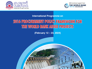 2016 Procurement Policy Framework for The World Bank Aided projects