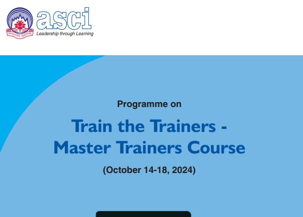 Train the Trainers - Master Trainers Course
