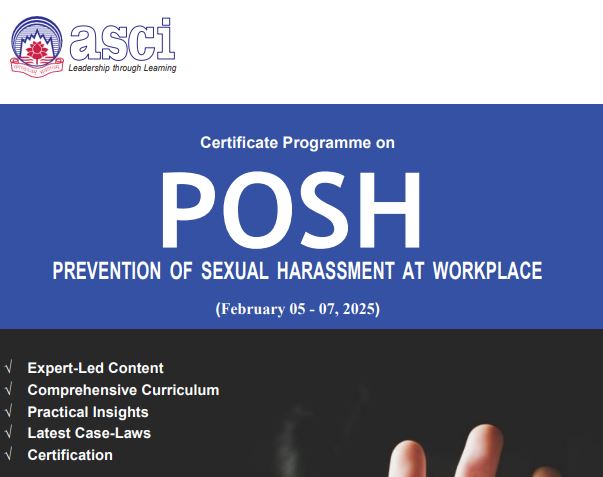 Prevention of Sexual Harassment at Workplace