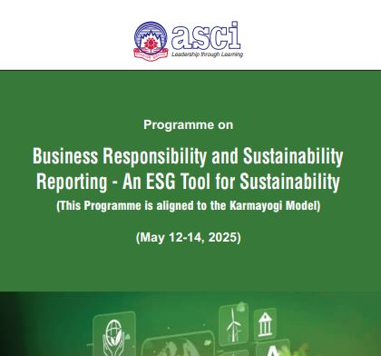 Business Responsibility and Sustainability
Reporting - An ESG Tool for Sustainability